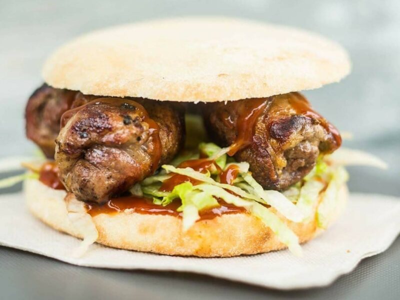 Panino con Bombette Pugliesi e verdure