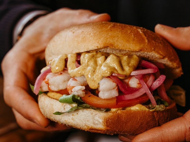 Panino ai gamberi argentini