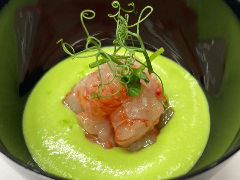 Crema di Piselli e Gambero